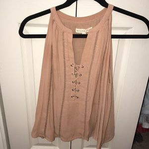 Casual tan tank top